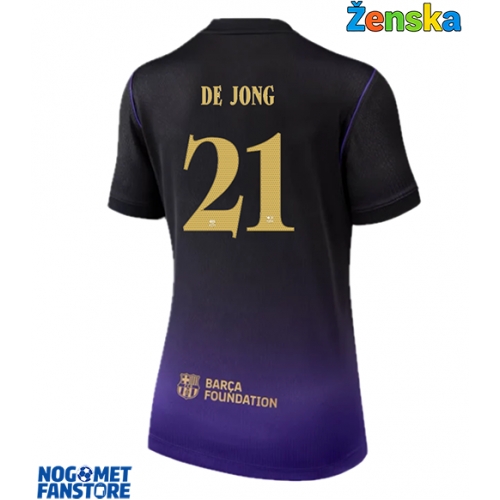 Barcelona Frenkie de Jong #21 Gostujuci Dres za Ženska 2026-27 Kratak Rukav